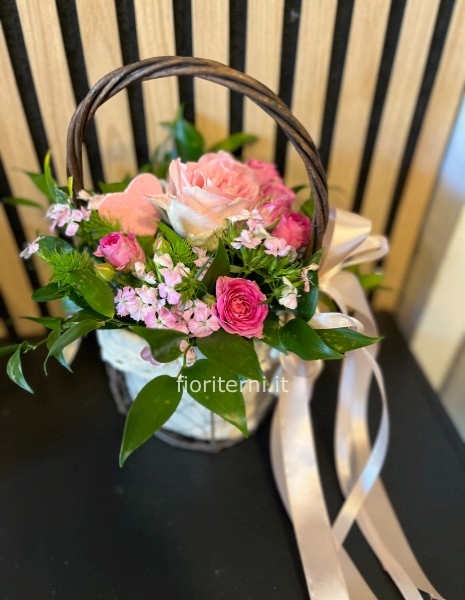 cestino floreale